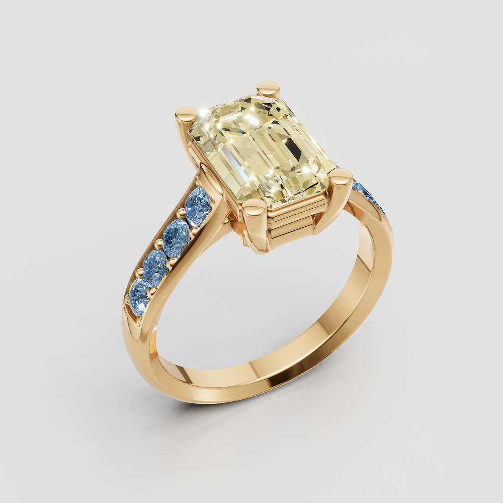 Emerald-Cut Solitaire