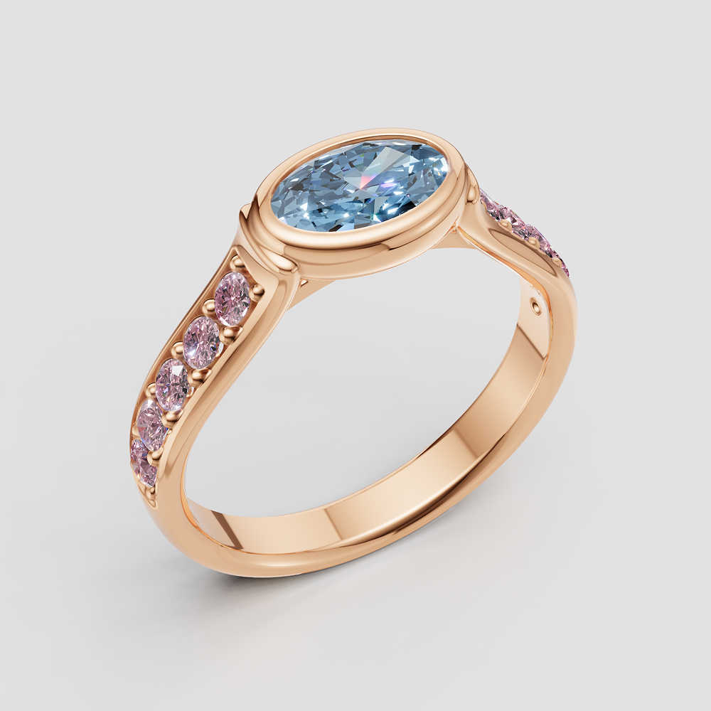 Oval Basket Solitaire